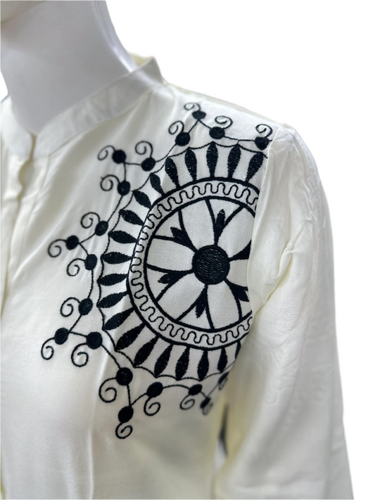 Slub Cotton Co-Ord set Off White