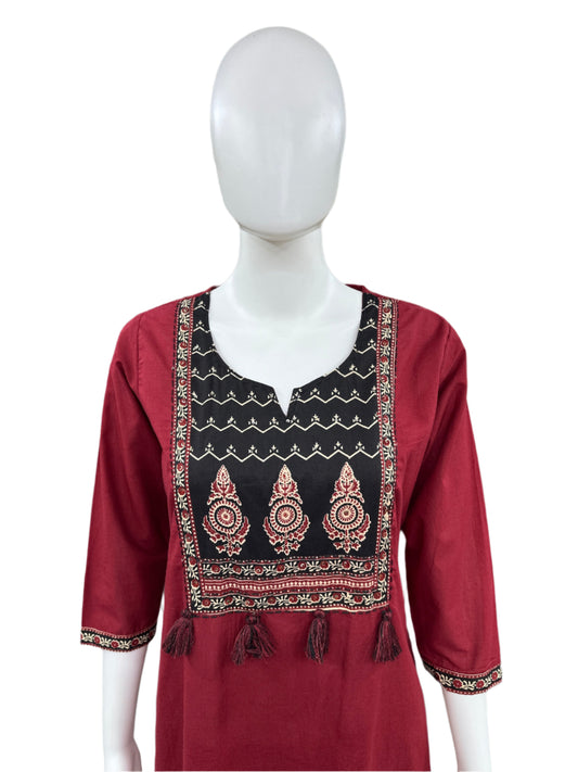 Cotton dress bagru print