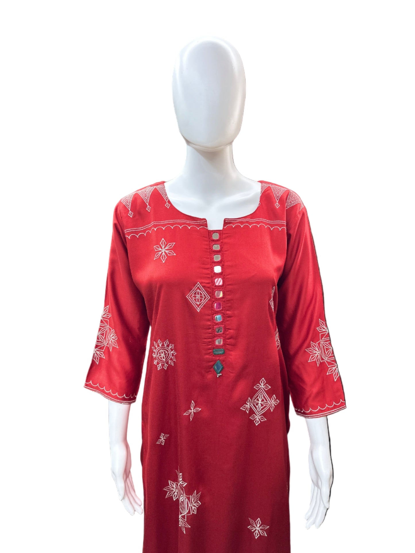 Elegant Gajji Silk 2-Piece Set in Rust