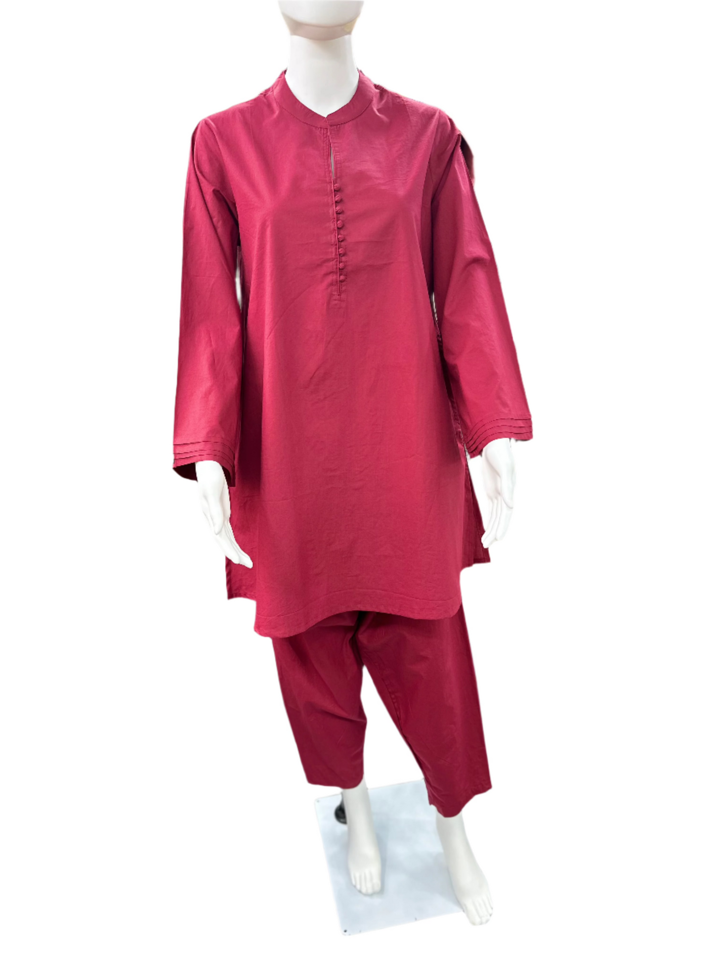Maroon Co-Ord set with Bell sleeves