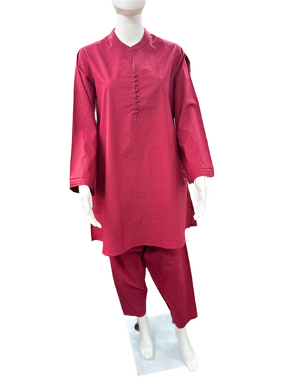Maroon Co-Ord set with Bell sleeves