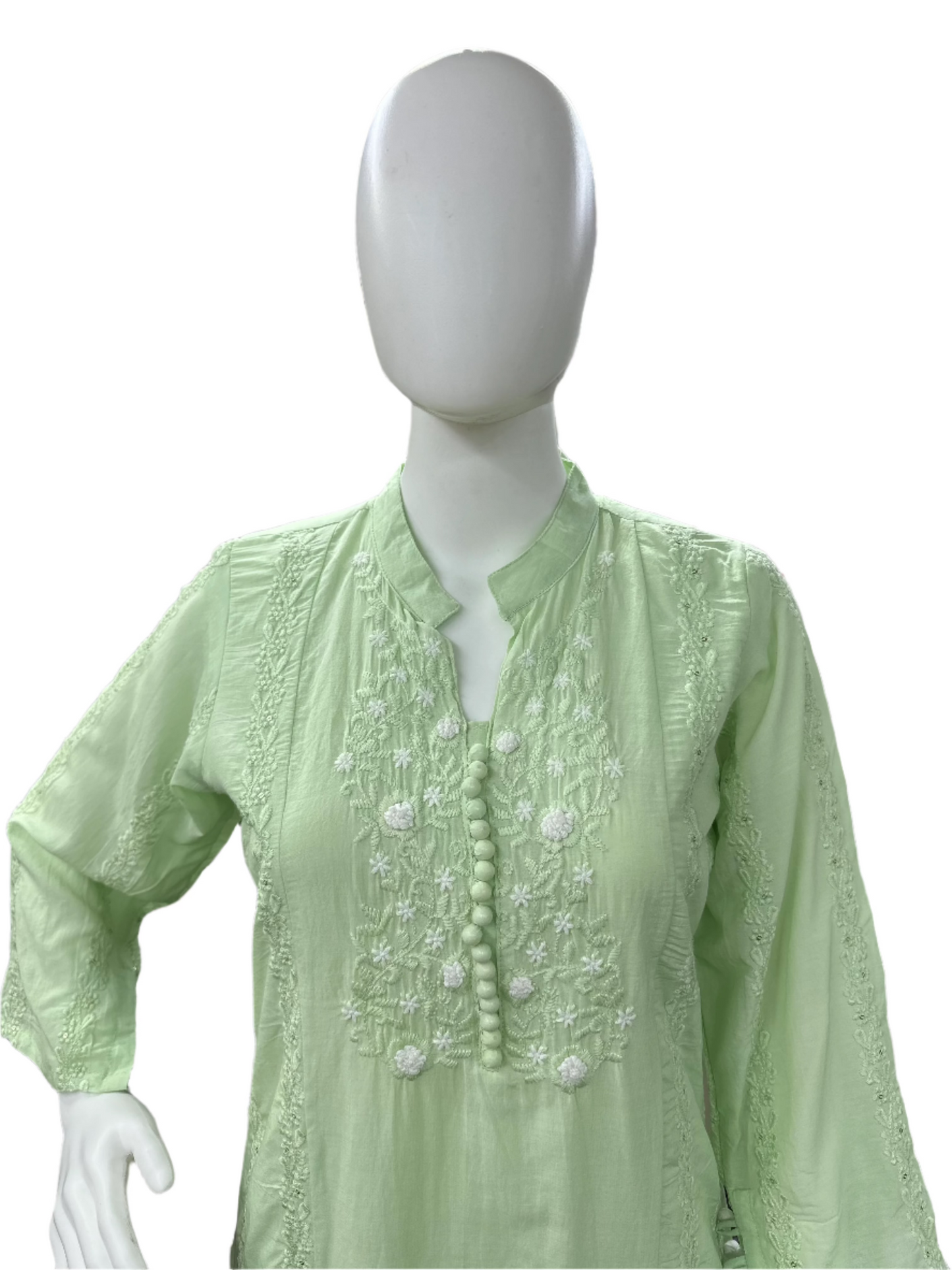 Pure Mal Chanderi 3 Piece Set - Pista