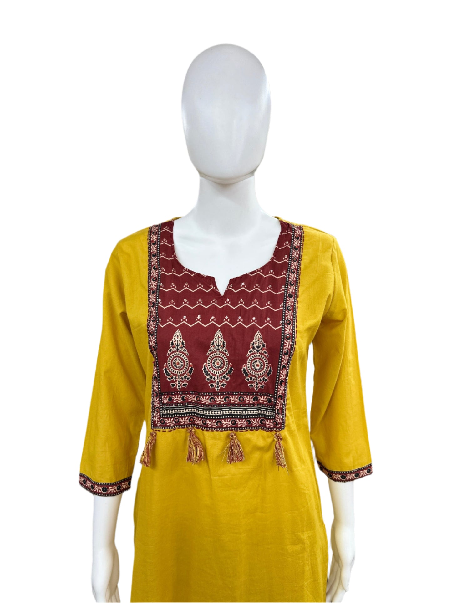 Cotton dress bagru print - Mango