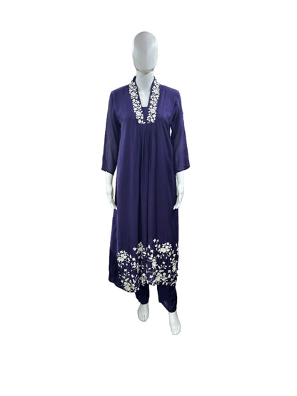 Luxurious Chinnon 3-Piece Set in Rich Purple