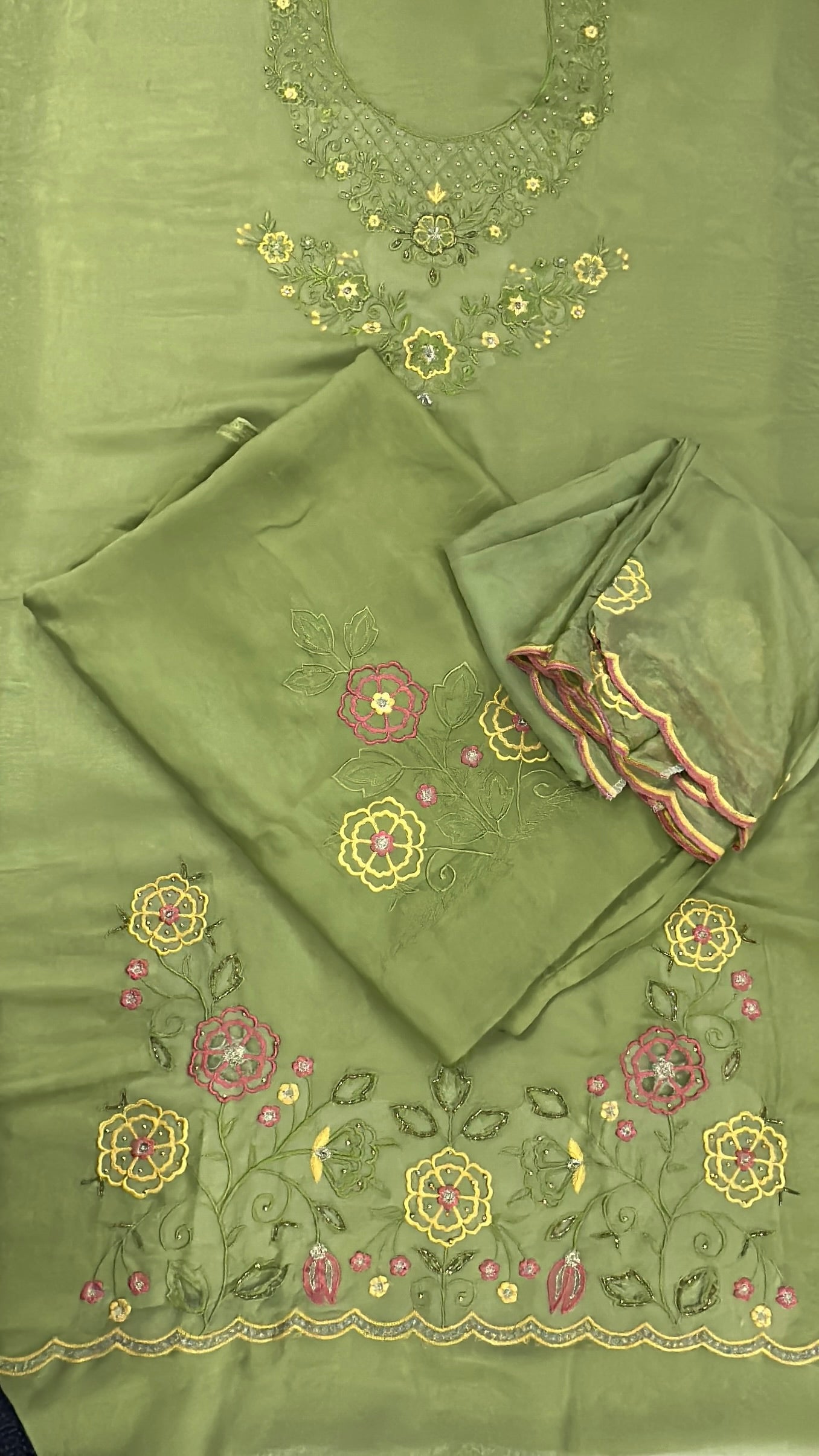 Unstitched - Burberry with floral work