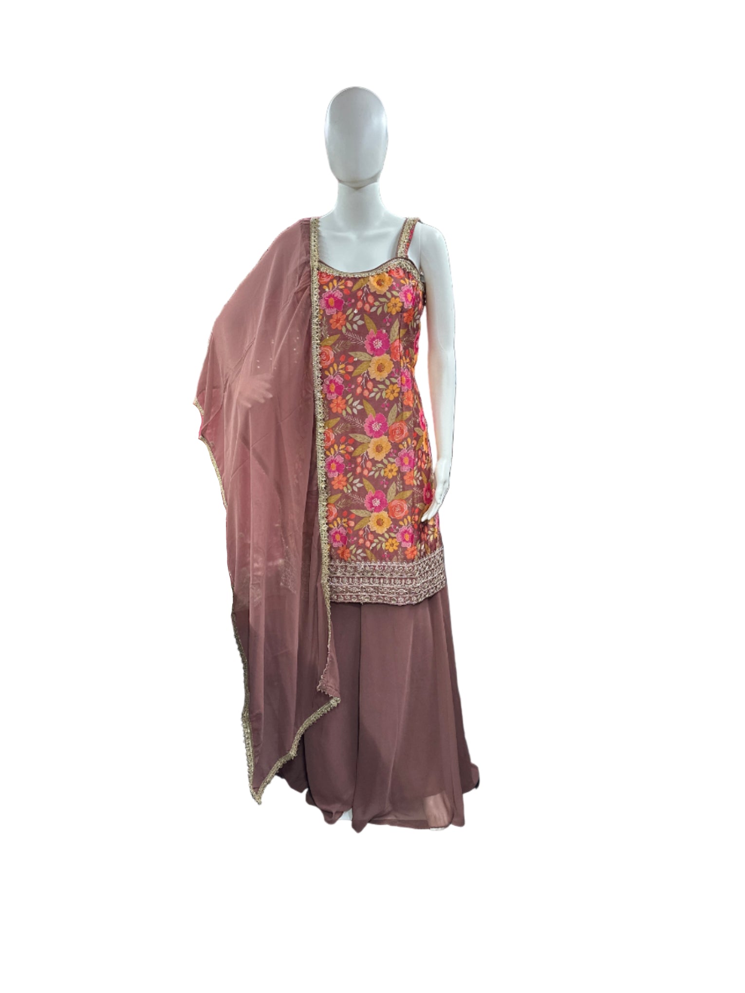 Luxurious Chinnon 3-Piece Set in Elegant Mauve