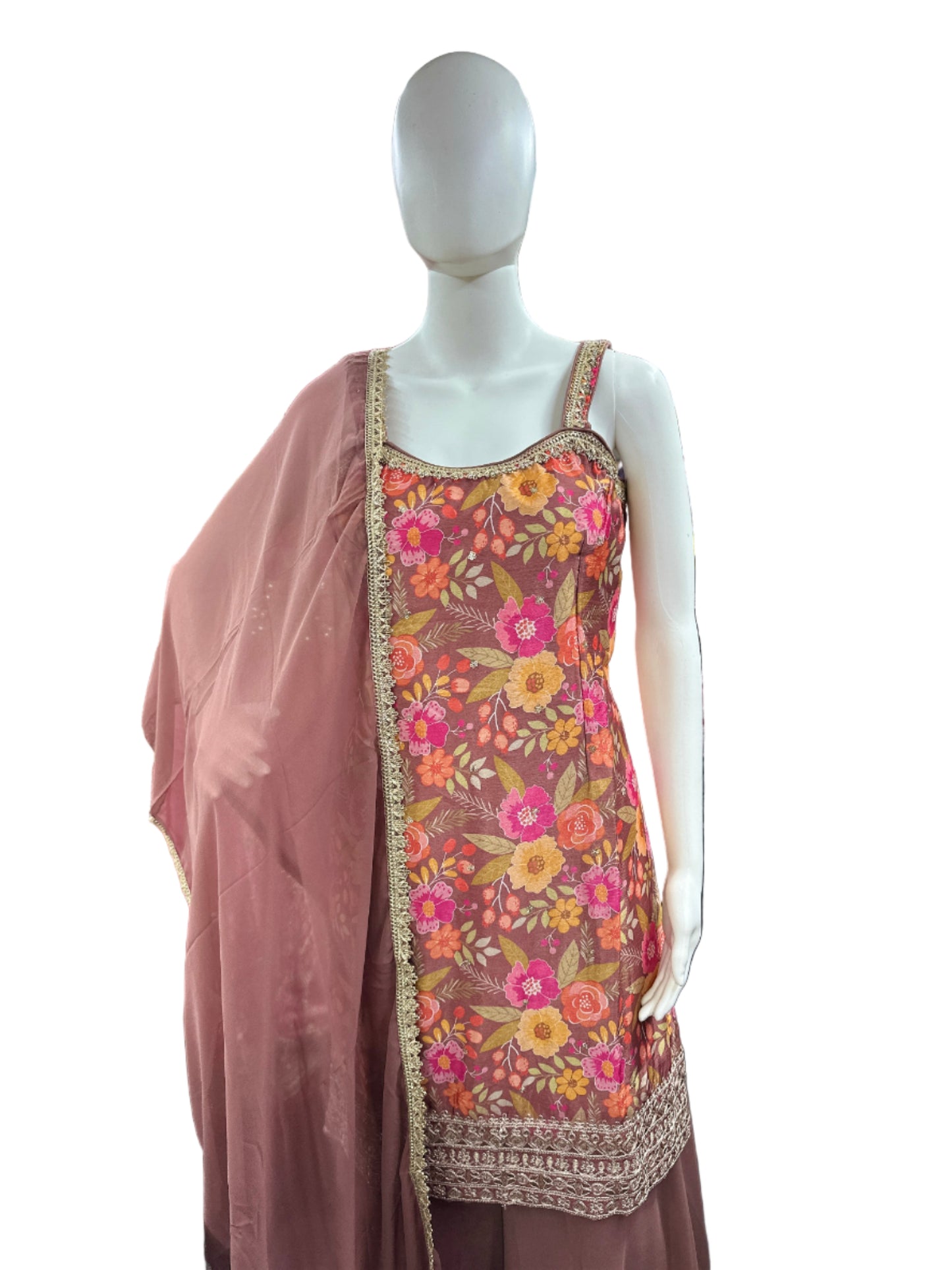 Luxurious Chinnon 3-Piece Set in Elegant Mauve