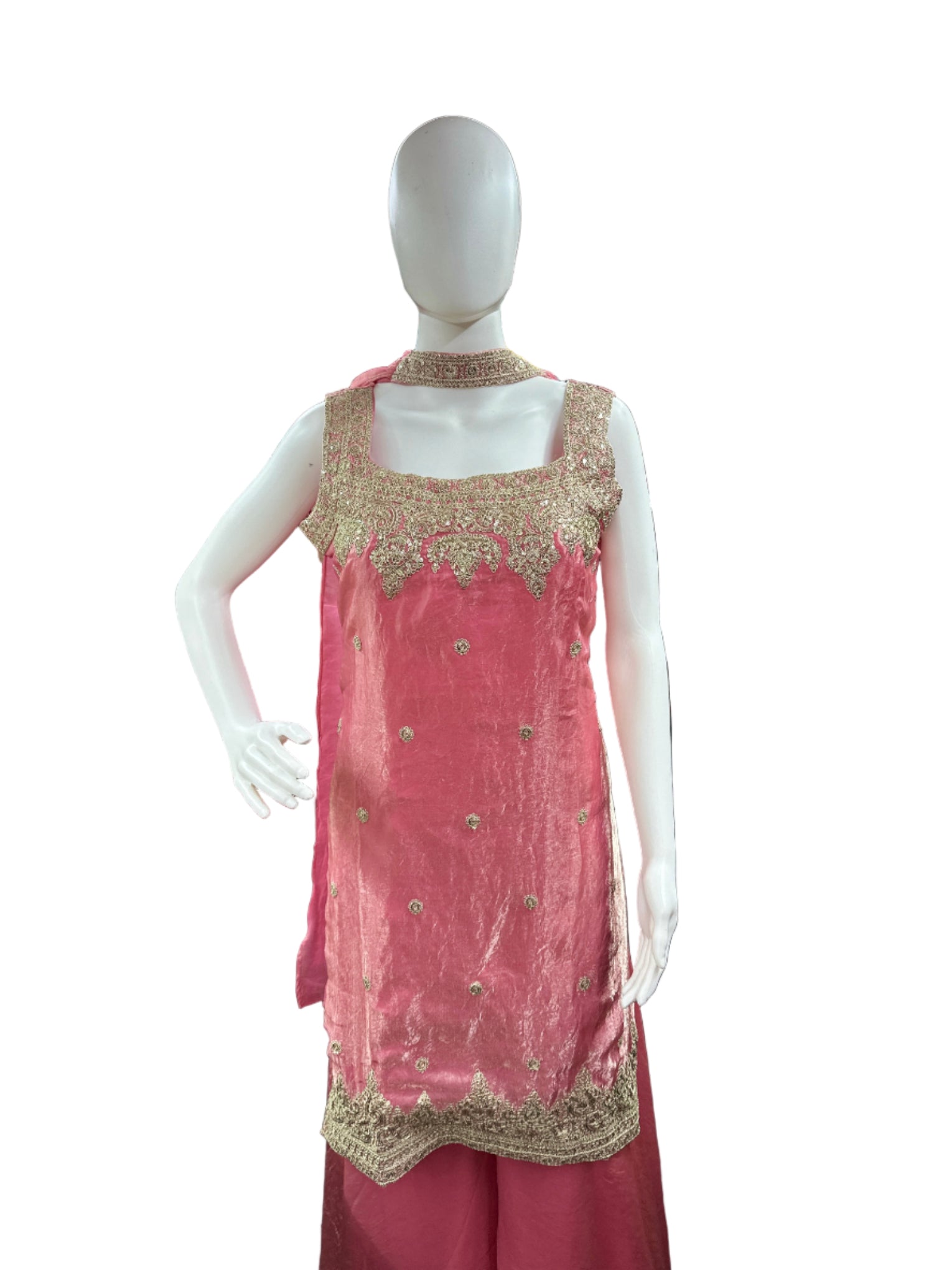 Luxurious Jimmy Choo 3-Piece Sleeveless Sharara Set in Beautiful Pink